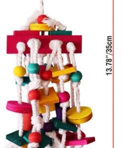 Alternative view of Rypet Bird Chewing Toy - Parrot Cage Bite Toys Wooden Block Bird Parrot Toys for Small and Medium Parrots and Birds