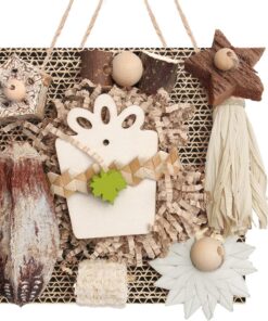 Kyouki Bird Toys, Parakeet Toys, Parrot Toy, Conure Hanging Chewable Cardboard Foraging Suitable for Budgies, Cockatiels, Lovebirds, Sun Conures - and Other Small/Medium Parrots (Medium)