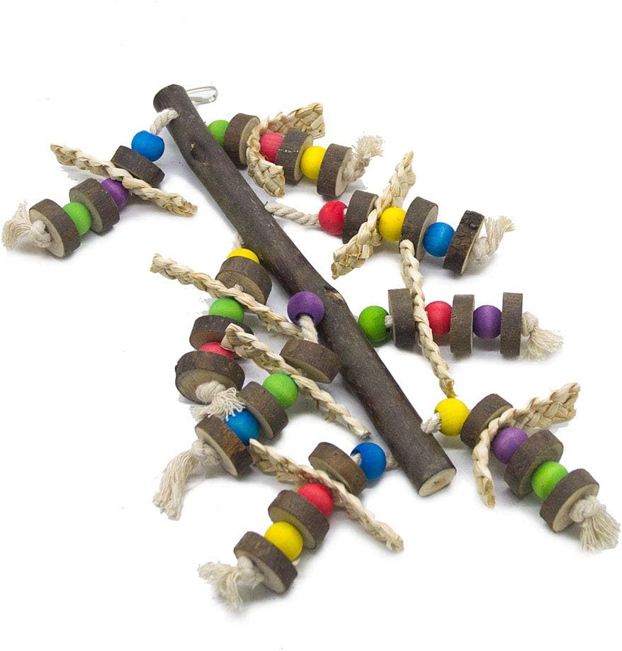 EBaokuup Wood Bird Chewing Toys-Blocks Parrot Tearing Toys Best for Finch,Budgie,Parakeets,Cockatiels, Conures,Love Birds and Amazon Parrots - Image 2