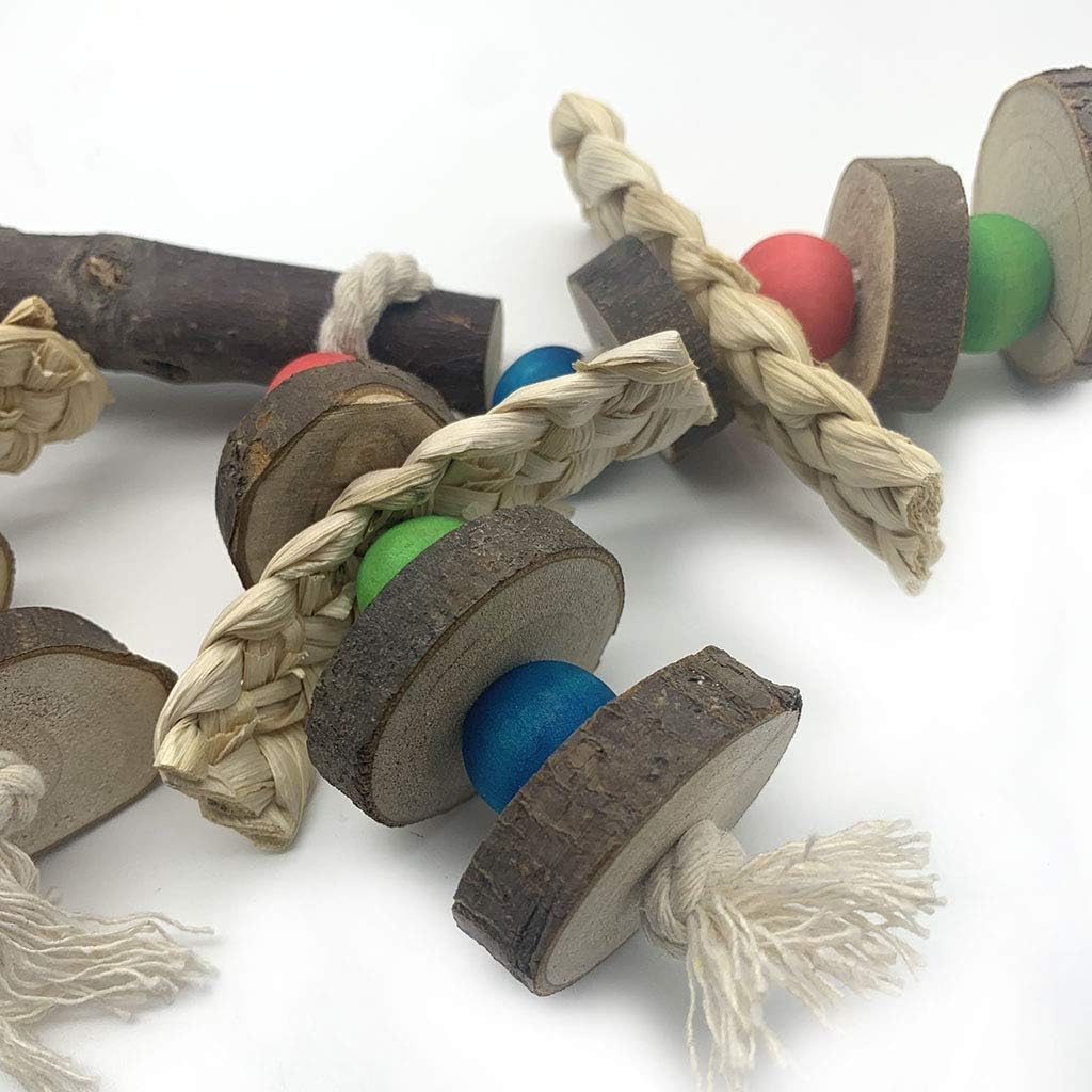 EBaokuup Wood Bird Chewing Toys-Blocks Parrot Tearing Toys Best for Finch,Budgie,Parakeets,Cockatiels, Conures,Love Birds and Amazon Parrots - Image 4
