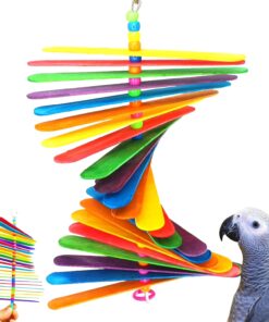 Bonka Bird Toys 867 Big Stick 9.50" x 6", Medium Parrot Chew Cage Toy, Conure, Quaker, Pionus, and Similar