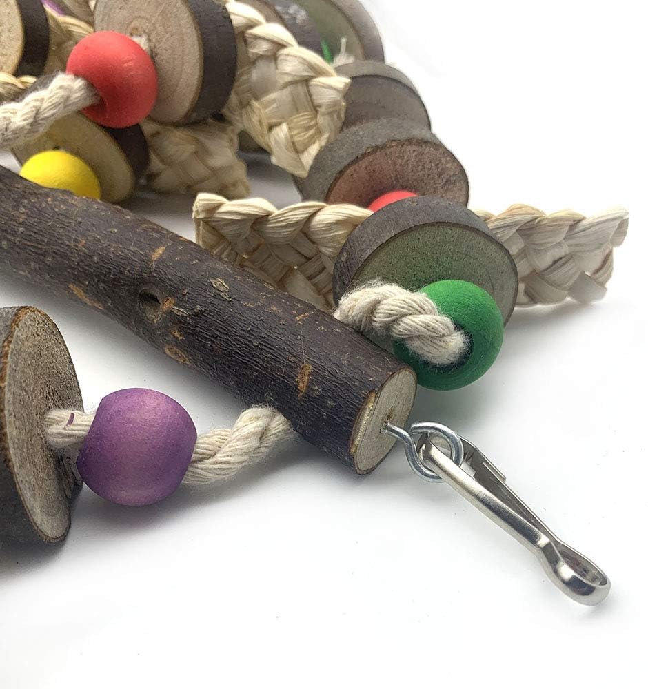 EBaokuup Wood Bird Chewing Toys-Blocks Parrot Tearing Toys Best for Finch,Budgie,Parakeets,Cockatiels, Conures,Love Birds and Amazon Parrots - Image 5