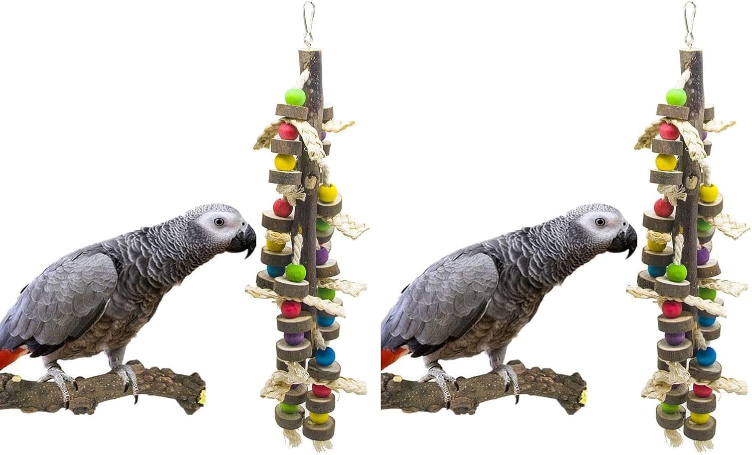 EBaokuup Wood Bird Chewing Toys-Blocks Parrot Tearing Toys Best for Finch,Budgie,Parakeets,Cockatiels, Conures,Love Birds and Amazon Parrots - Image 7